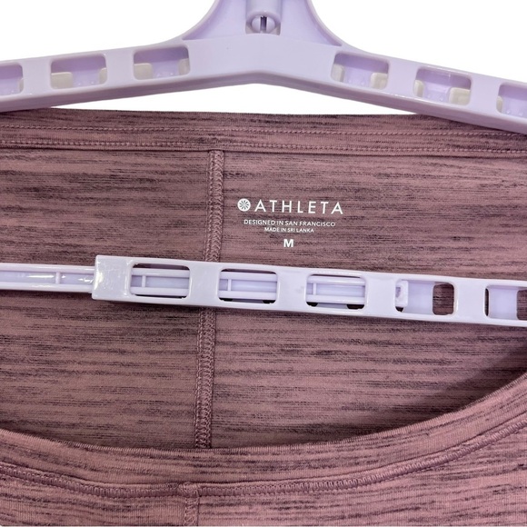 ATHLETA Flow Essence Spacedye M/C Pullover Athletic Top MEDIUM - Picture 6 of 9
